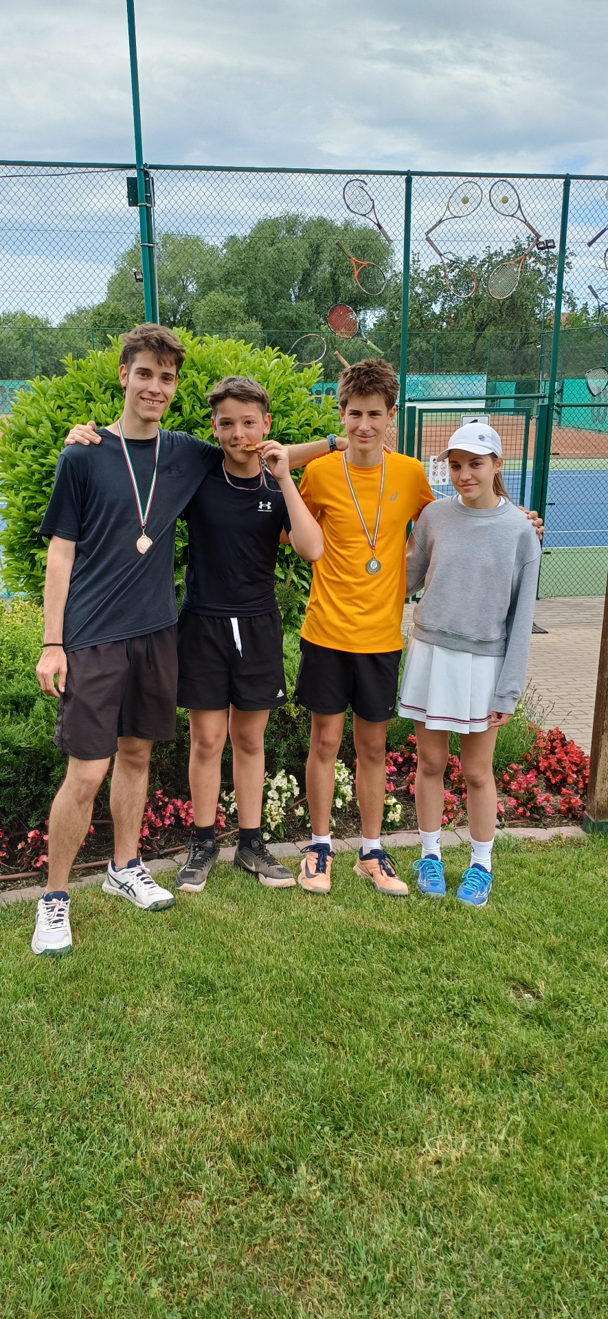 1. Mészáros Dávid, 2.Wicha Timon, 3.Mészáros Dániel, 4.Steiner Tilda